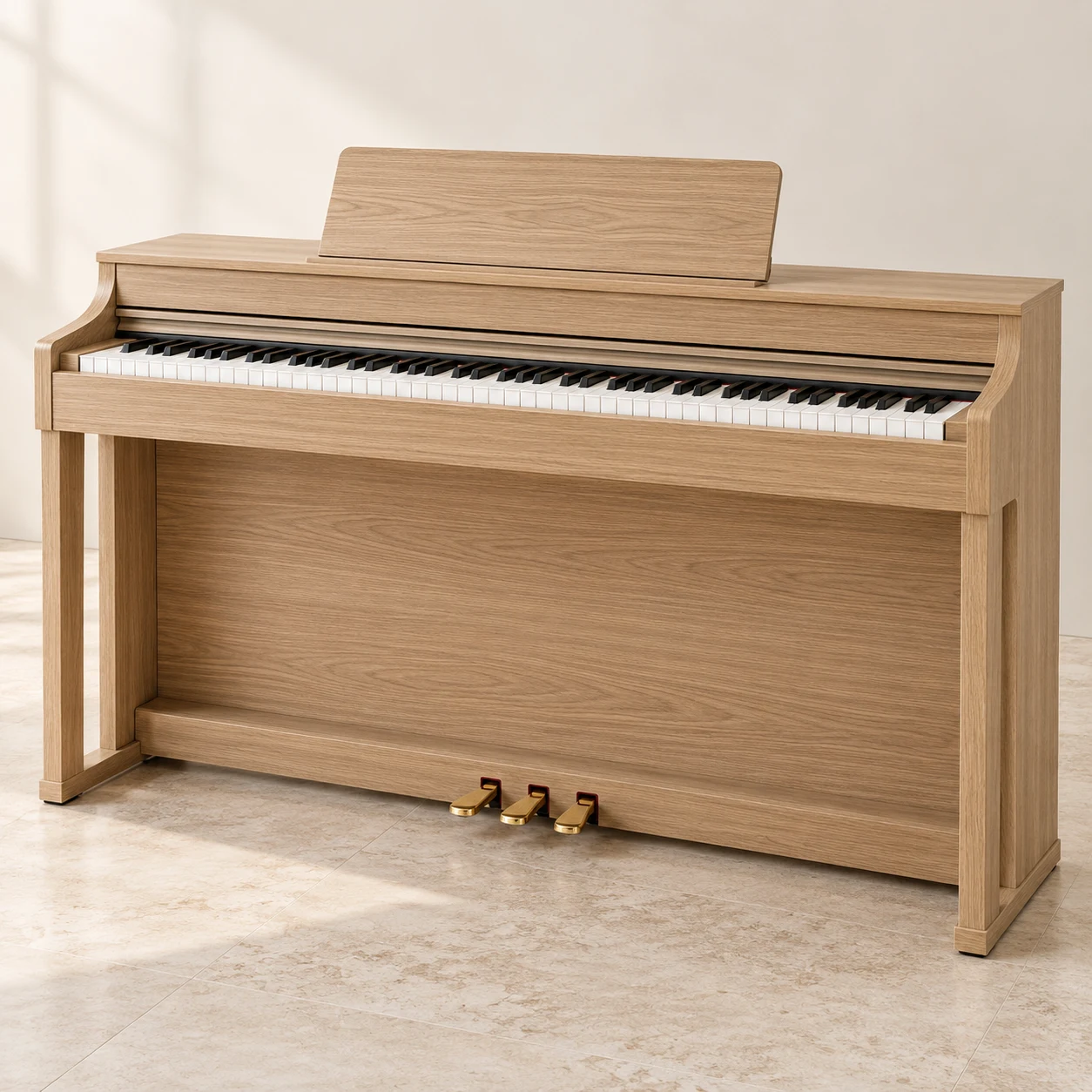 Roomline oak cabinet piano